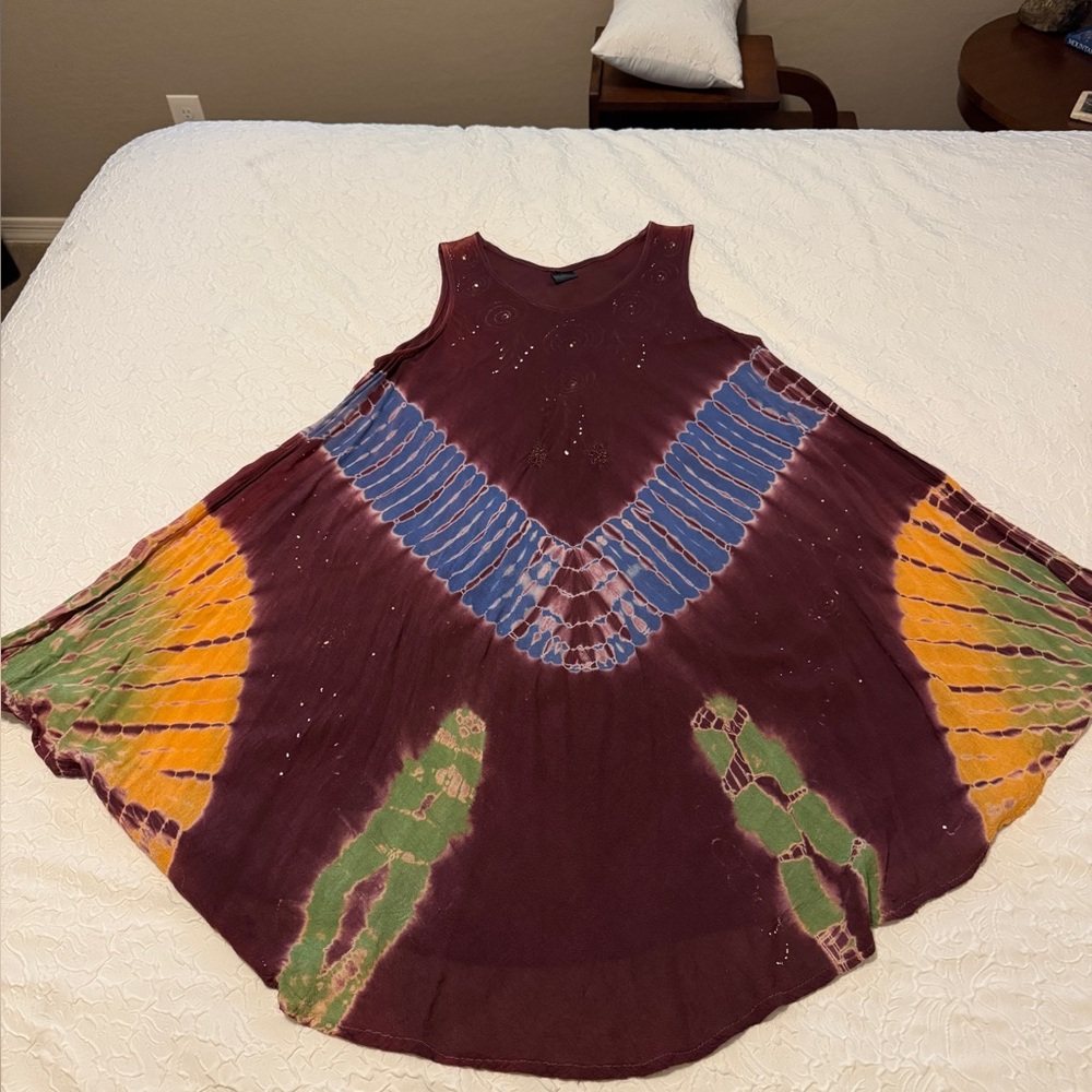 Sleeveless Tie-Dye Dress - Picture 5 of 5